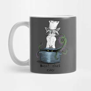 raccoon chef Mug